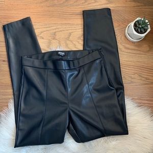 Zara Trafaluc faux leather leggings in a US large